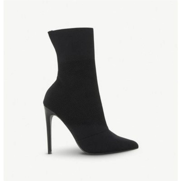 Steve Madden Shoes - NEW Steve Madden Black Century Knit Sock Mid Calf Boots